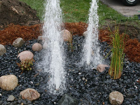 bubbling fountains